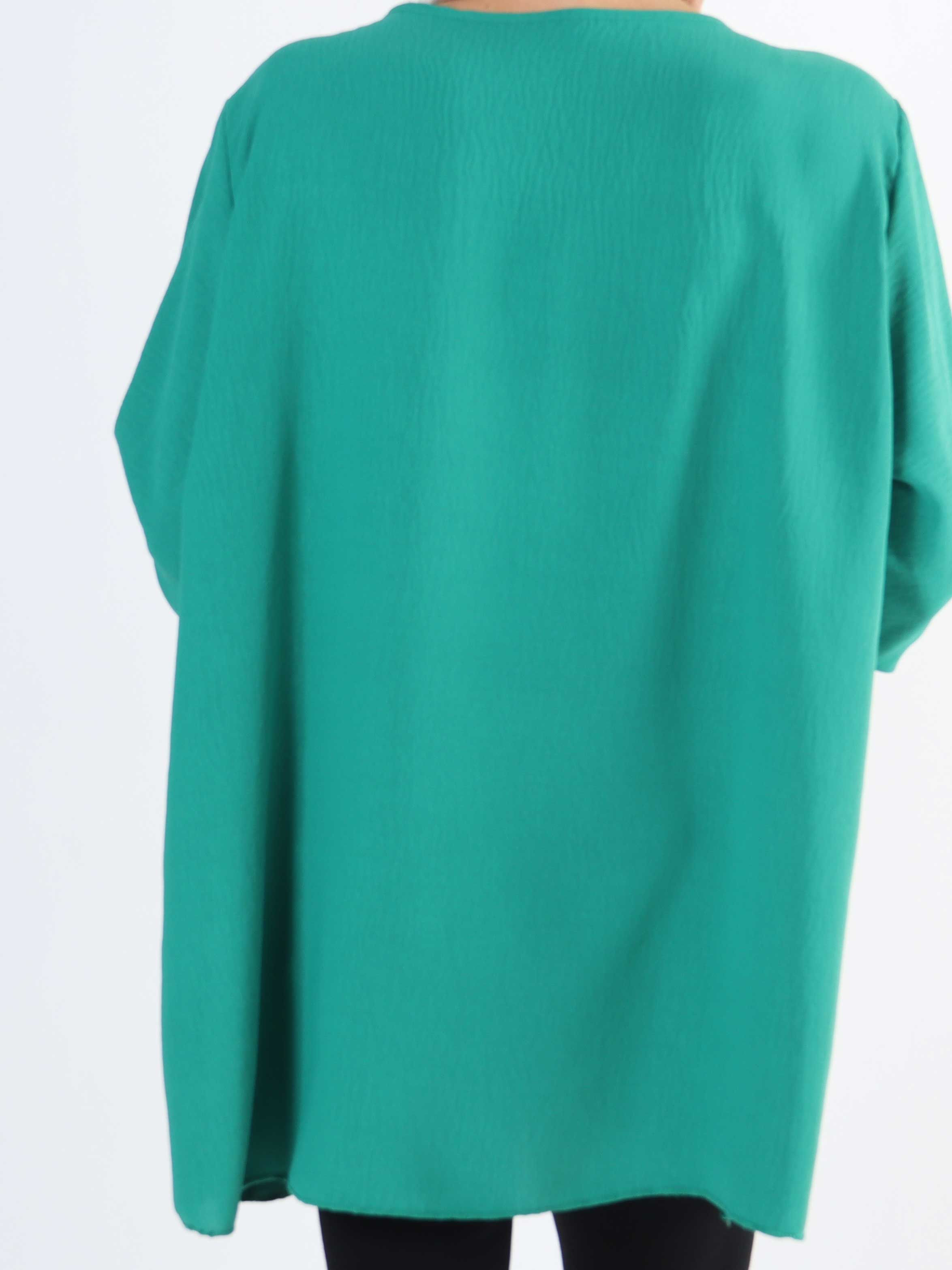 Claudia - Basic tunika med dragkedja i plus size